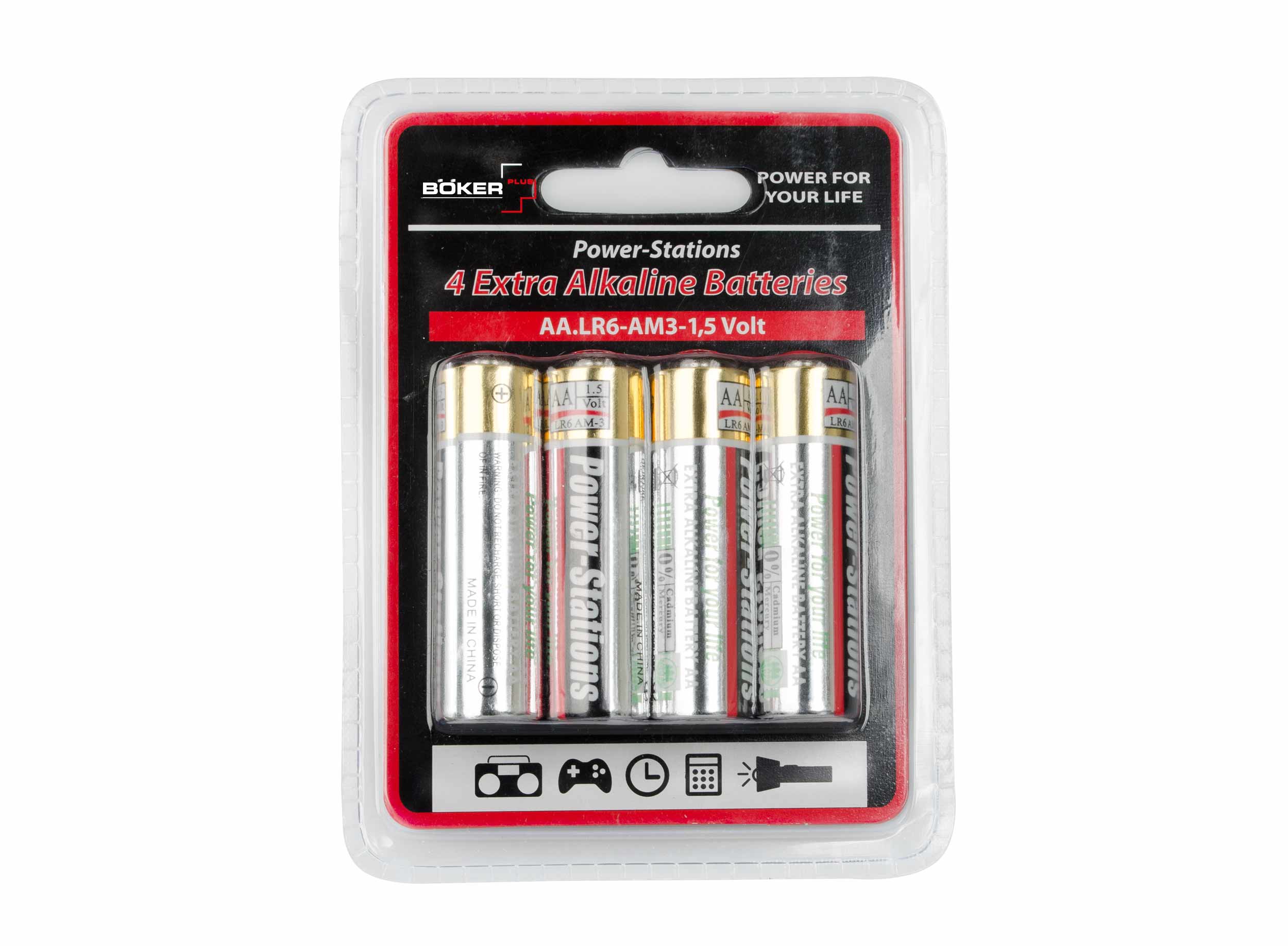 Battery Set 4 x AA Böker Plus