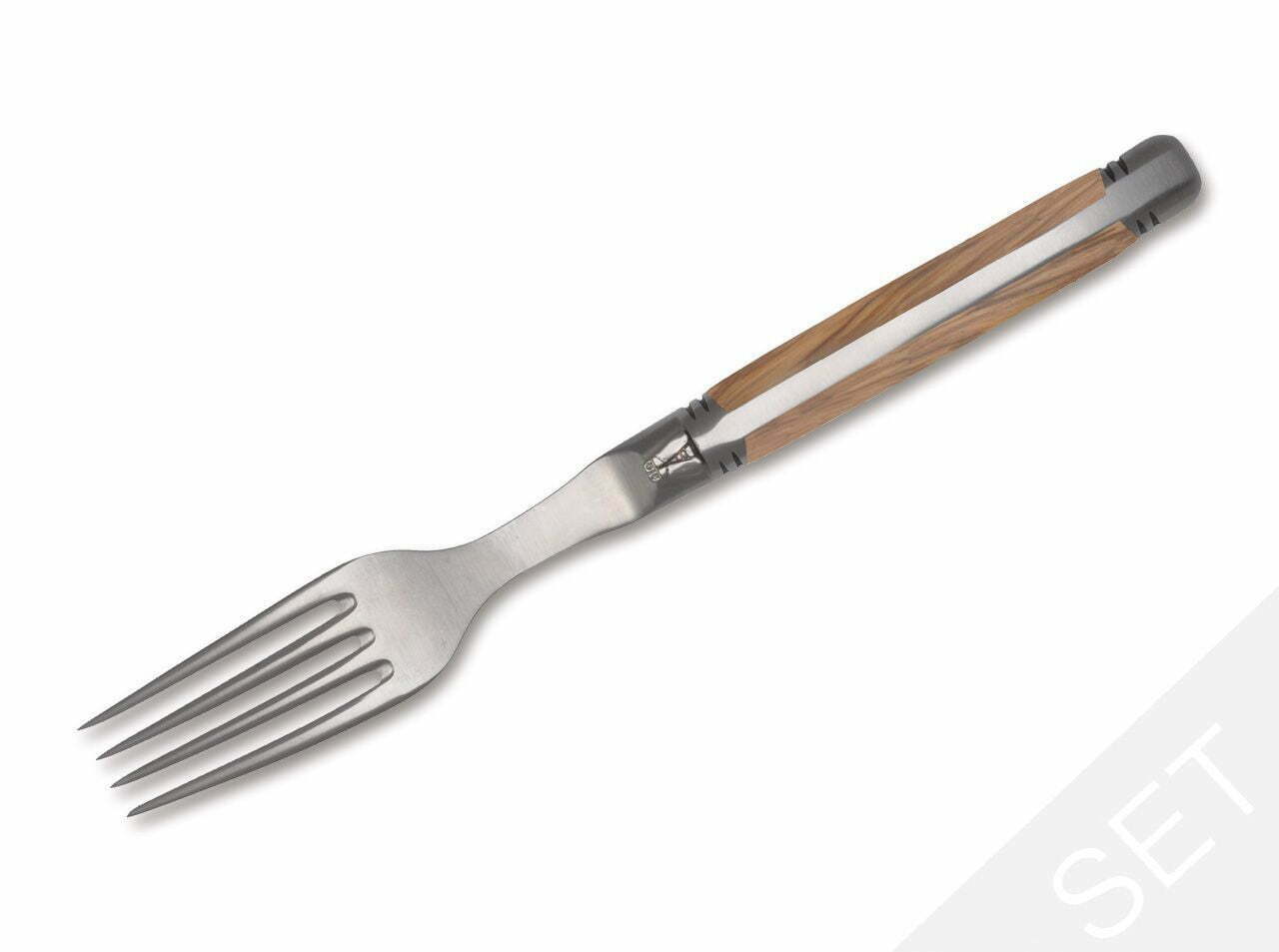 Goyon-Chazeau Laguiole Steak Fork Set Wood Variation