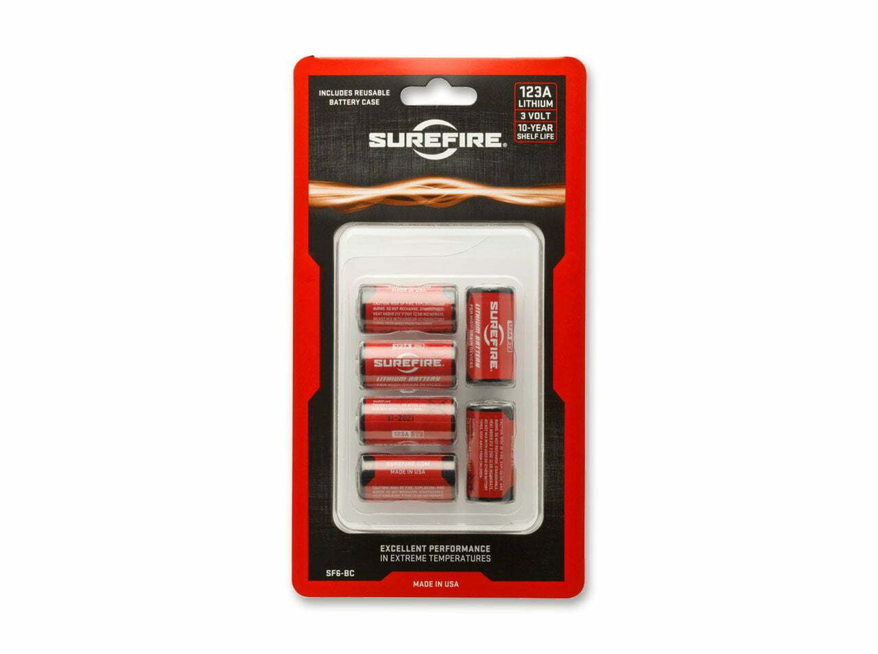 SureFire Battery Set CR123A 6