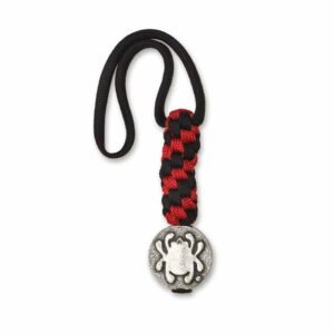 Spyderco Pewter Flat Bead Lanyard