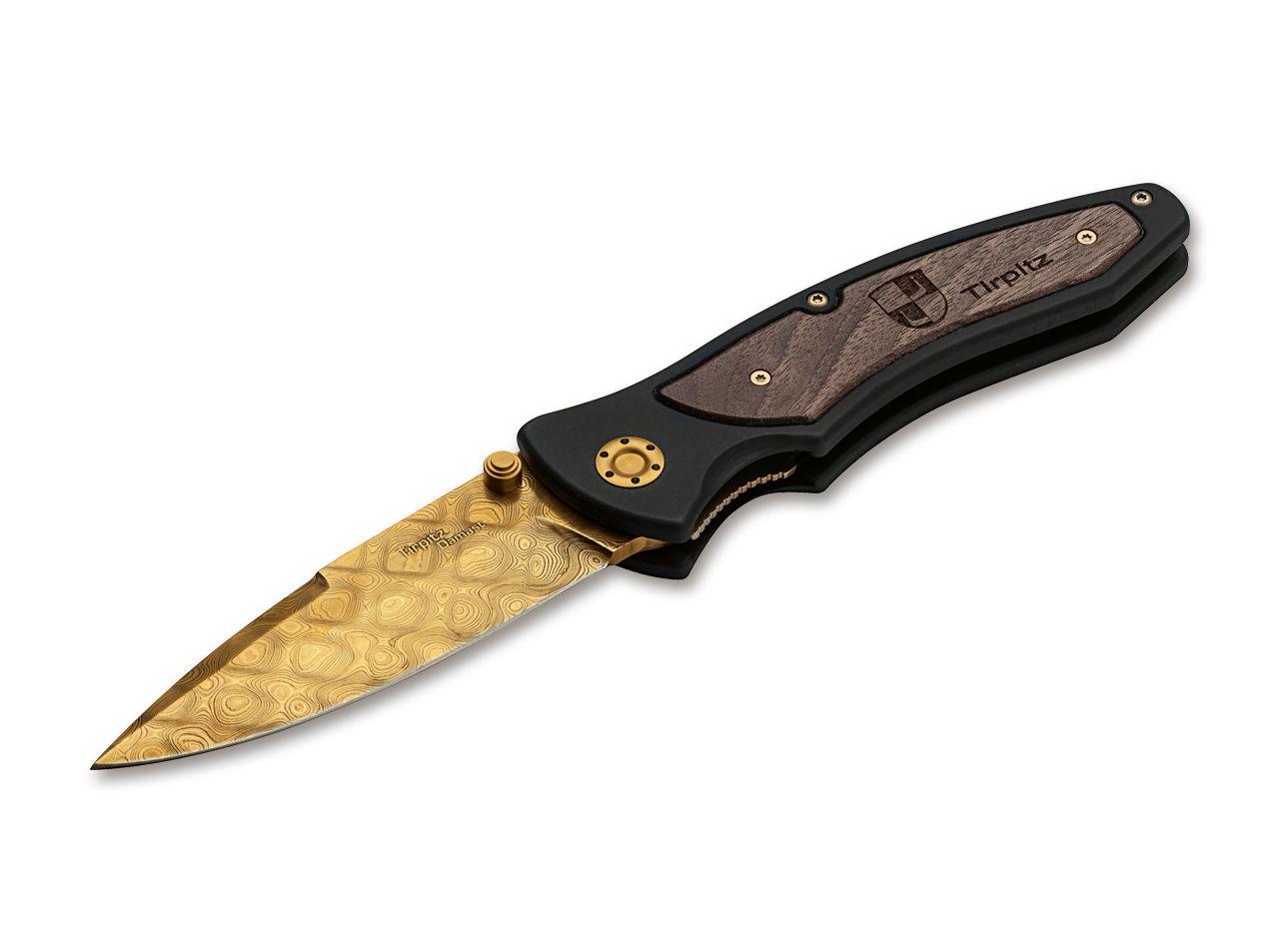 Böker Manufaktur Solingen Tirpitz-Damascus Gold