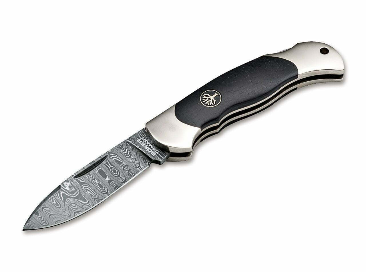 Böker Manufaktur Solingen Junior Scout Spearpoint Ironwood Damascus