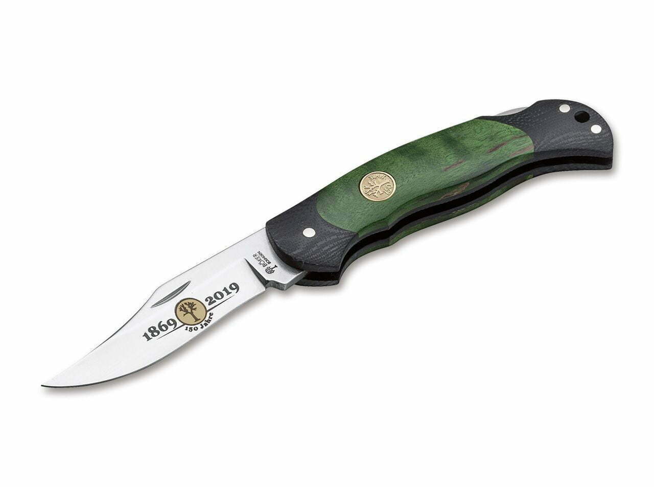Böker Manufaktur Solingen Junior Scout Lightweight Anniversary 150 Green