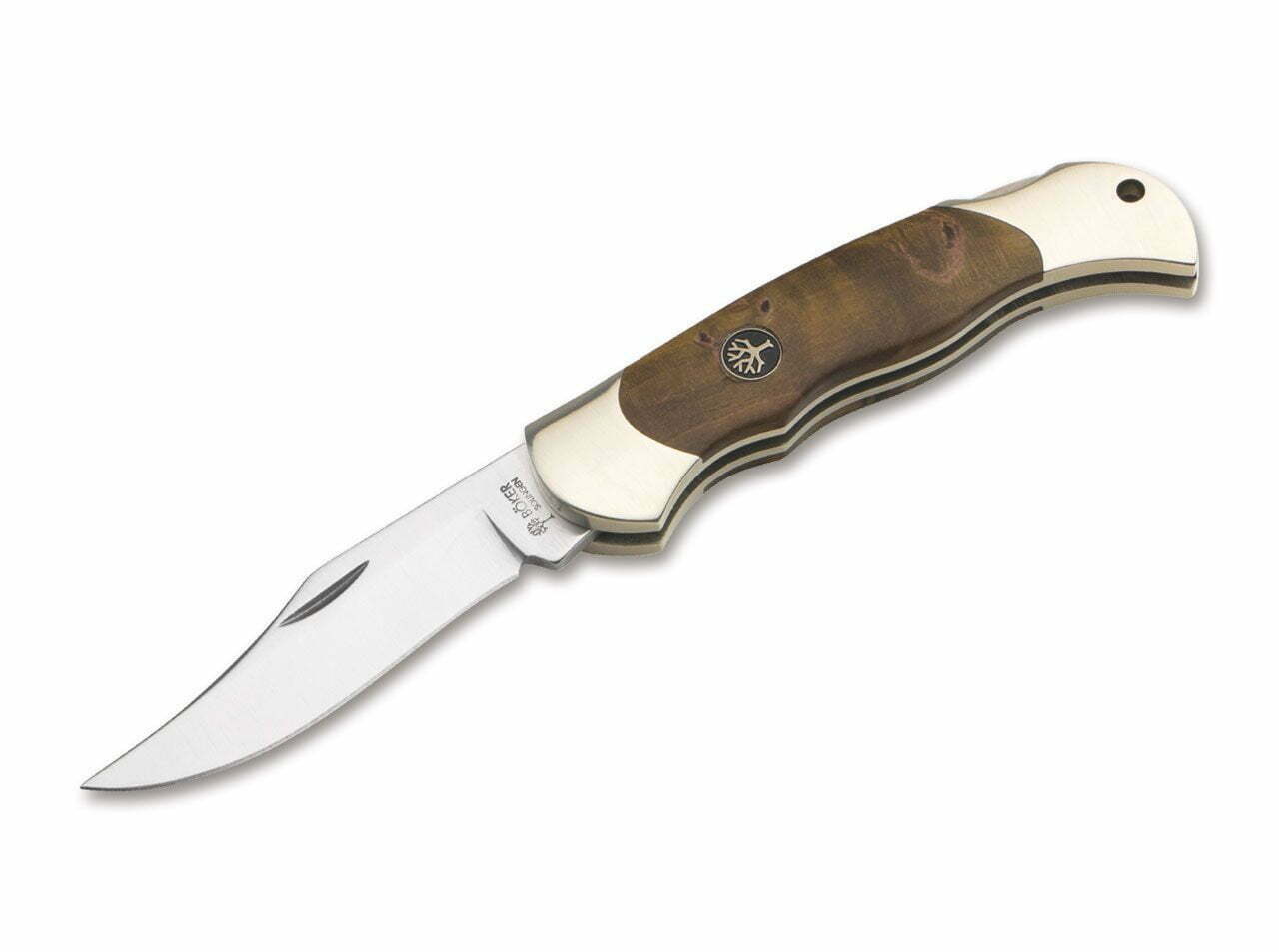 Böker Manufaktur Solingen Boy Scout Curly Birch Brown