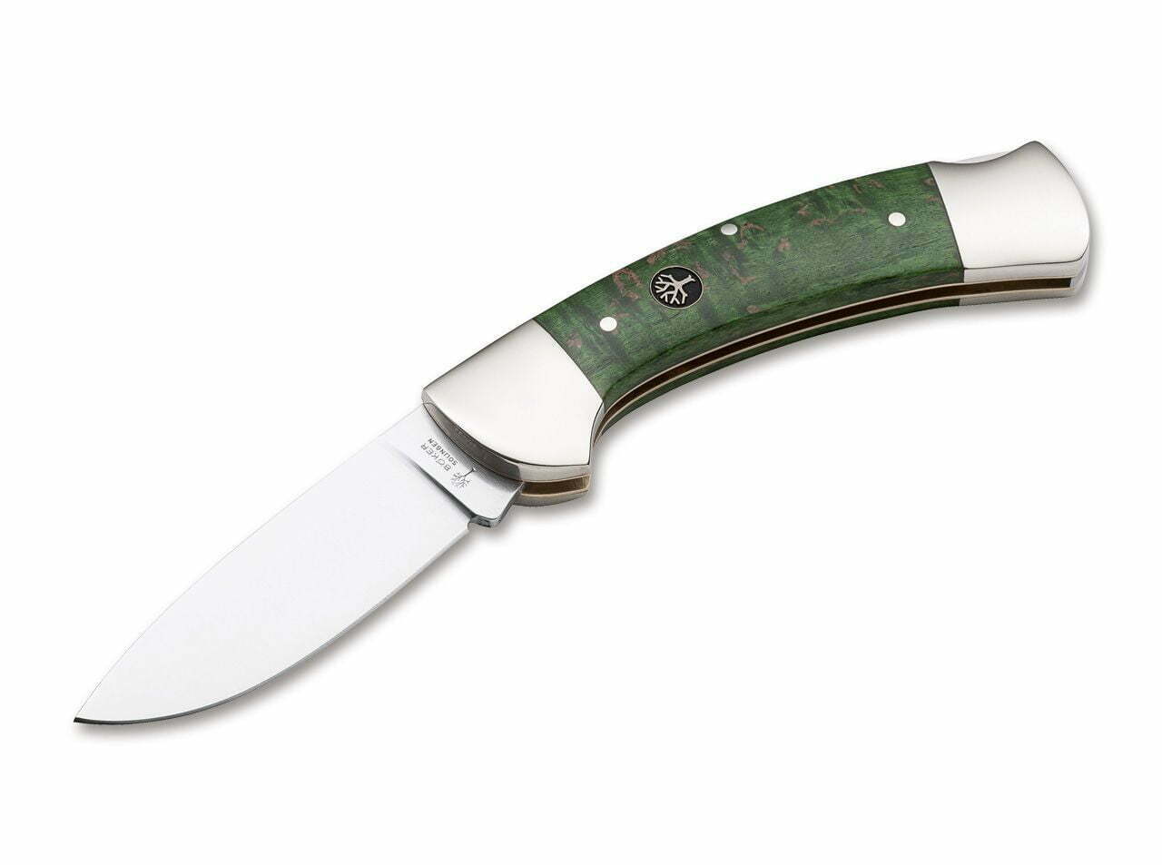 Böker Manufaktur Solingen 3000 Curly Birch Jade Green
