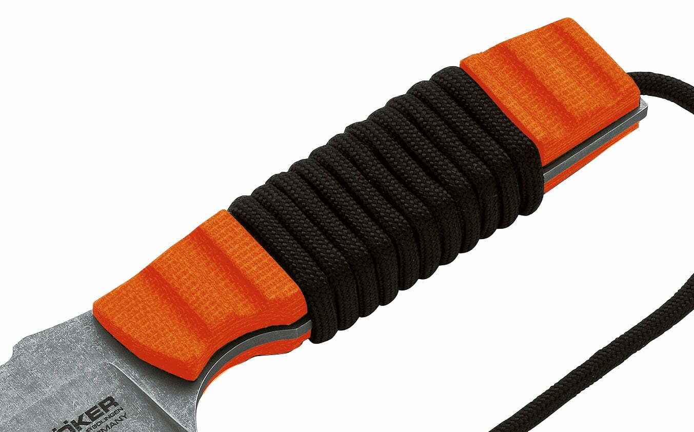 Böker Manufaktur Solingen Bender Micarta Handle Scales Orange