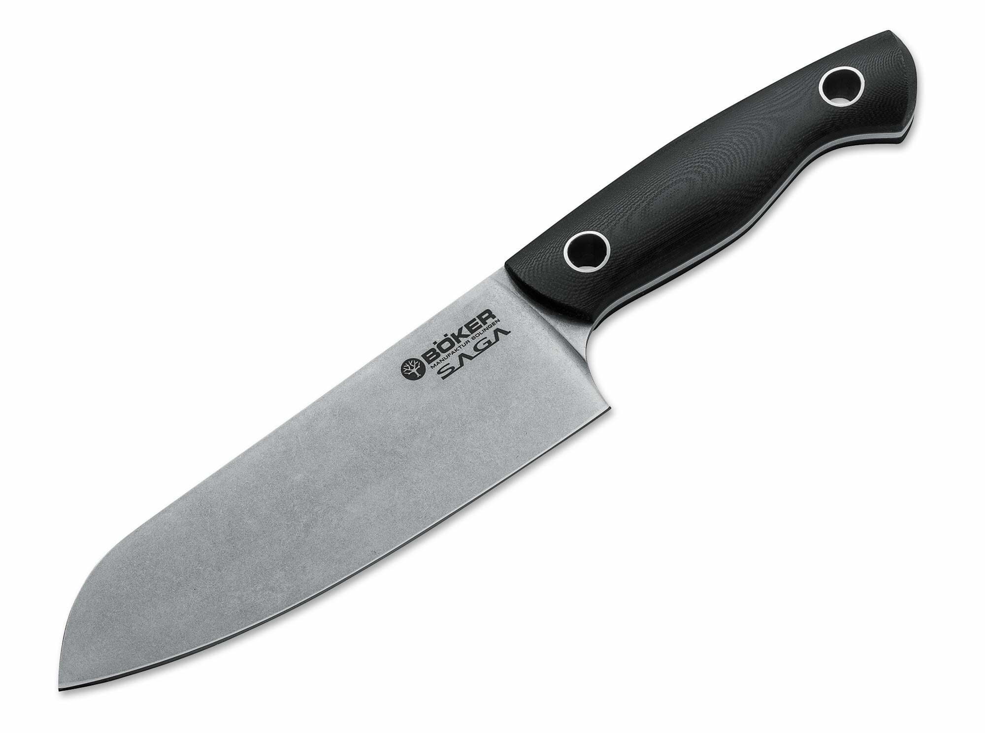 Böker Manufaktur Solingen Saga Santoku G10 Stonewash