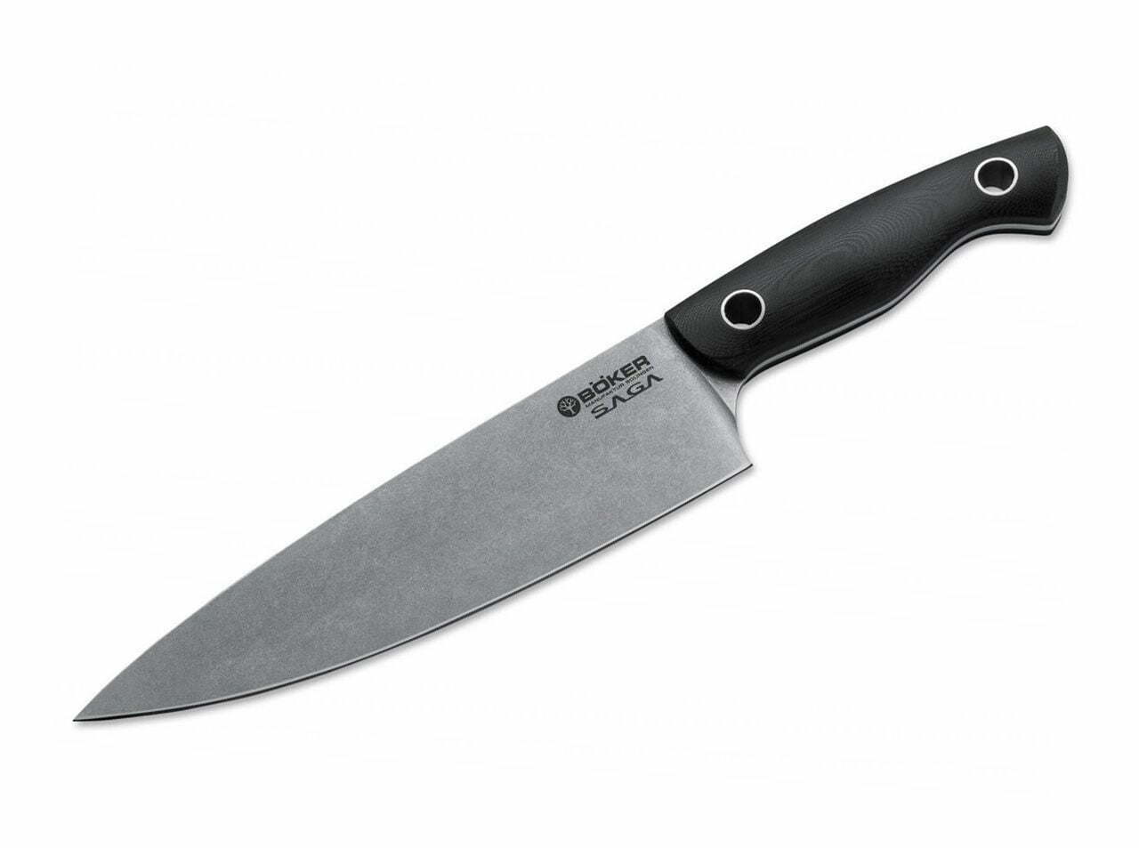Böker Manufaktur Solingen Saga Chef's Knife G10 Stonewash