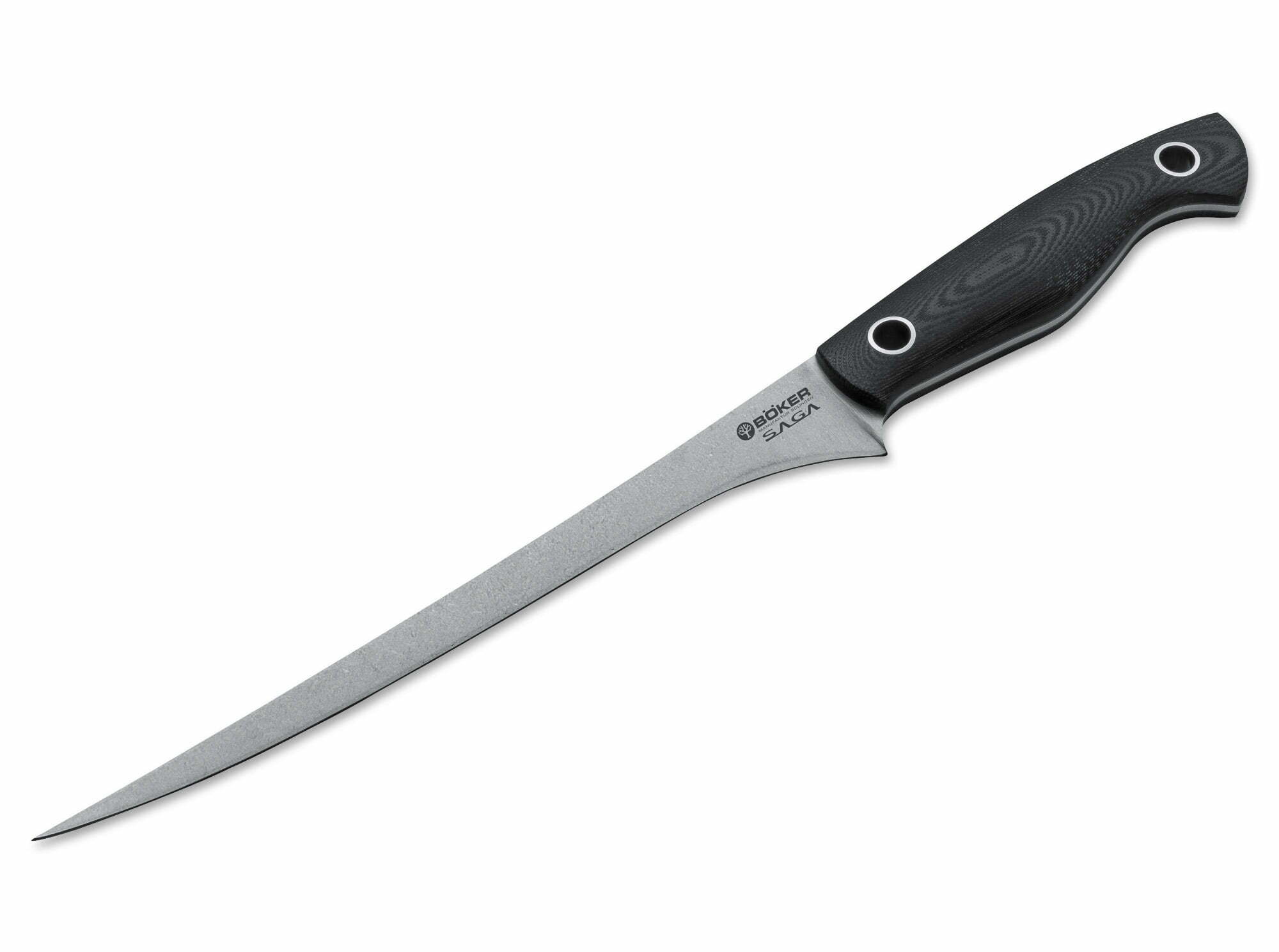Böker Manufaktur Solingen Saga Fillet Knife G10 Stonewash