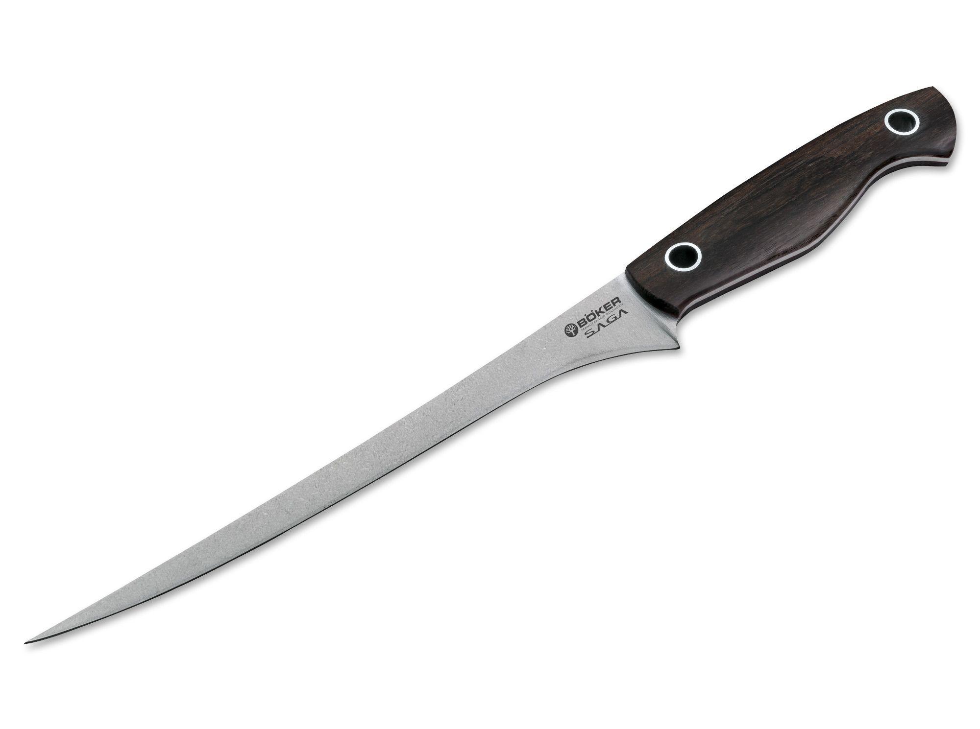 Böker Manufaktur Solingen Saga Fillet Knife Grenadill