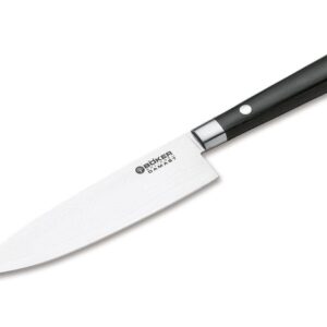 Böker Manufaktur Solingen Damascus Black Chef's Knife Small
