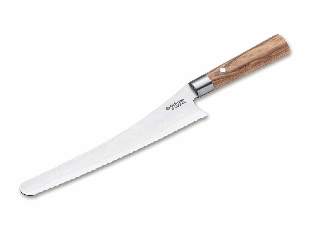Böker Manufaktur Solingen Damascus Olive Bread Knife