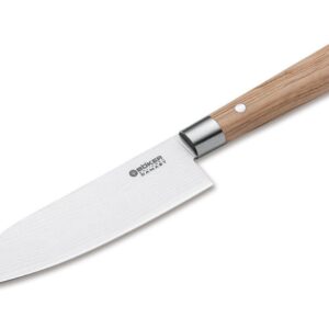 Böker Manufaktur Solingen Damascus Olive Santoku