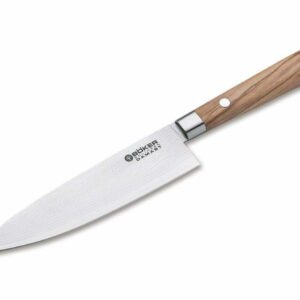 Böker Manufaktur Solingen Damascus Olive Chef's Knife Small