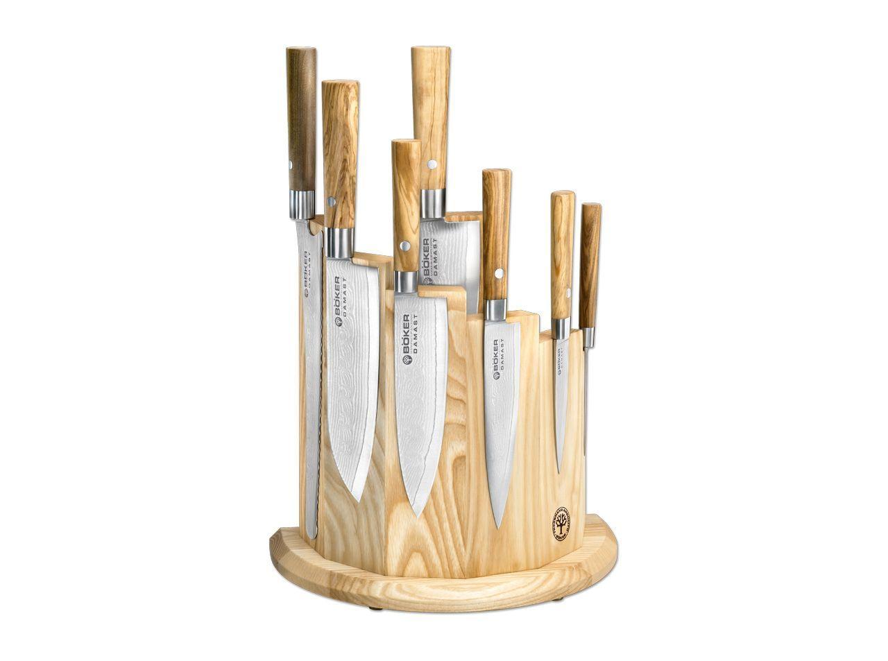 Böker Manufaktur Solingen Damascus Olive Set