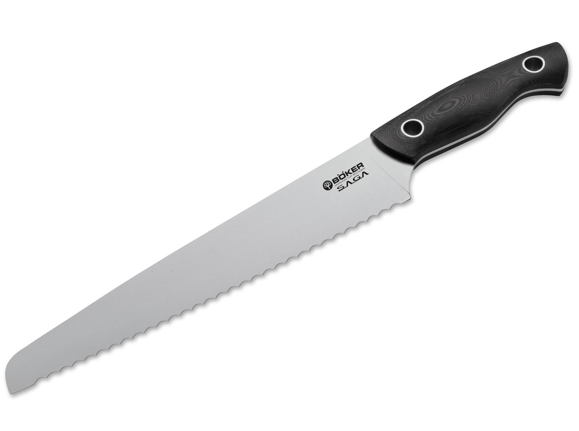 Böker Manufaktur Solingen Saga Bread Knife G10 Satin