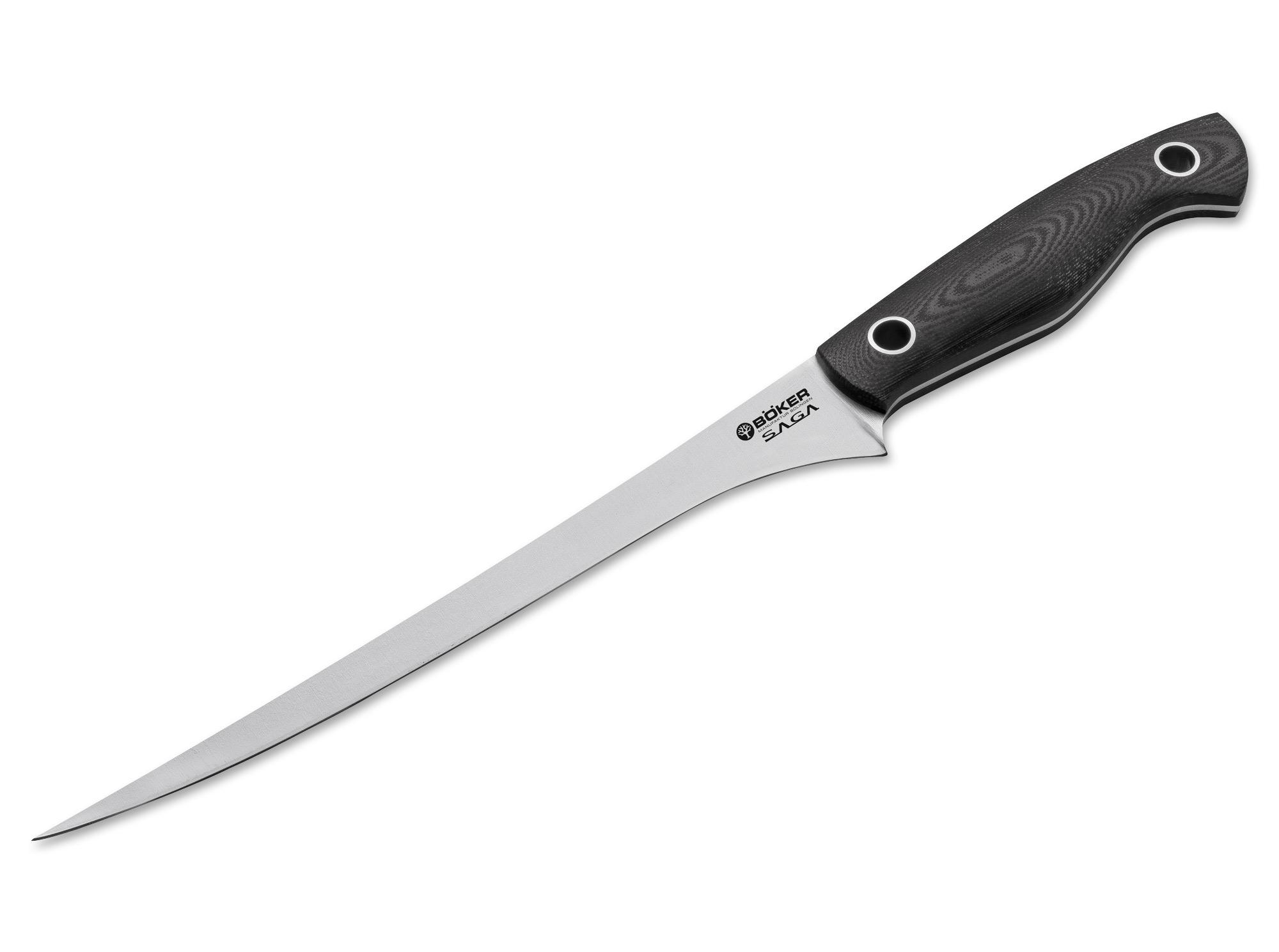 Böker Manufaktur Solingen Saga Fillet Knife G10 Satin