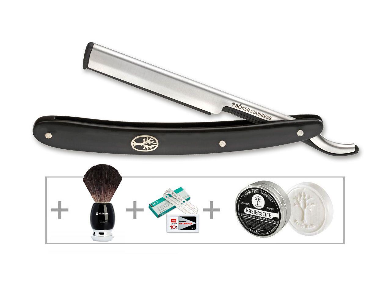 Böker Manufaktur Gift Set Barberette Black
