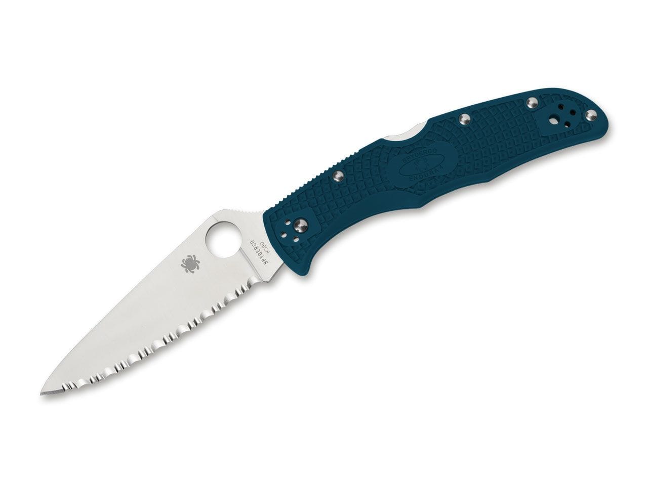 Spyderco Endura 4 Lightweight K390 Serrated Blue