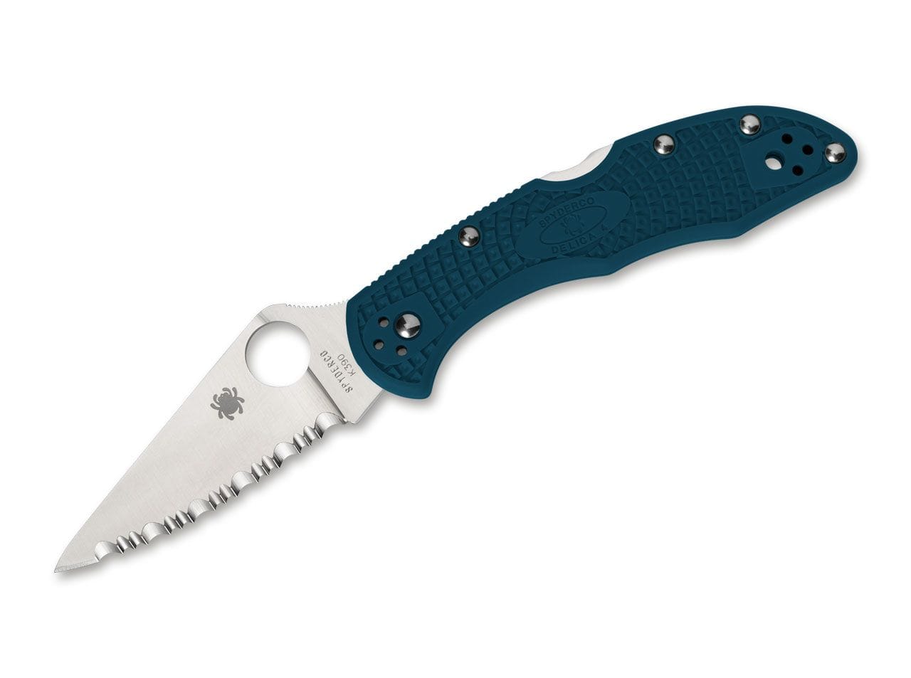 Spyderco Delica 4 Lightweight K390 Serrated Blue