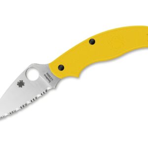 Spyderco UK Penknife Salt Serrated Yellow