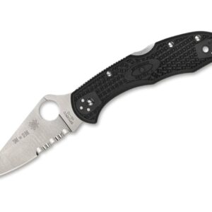Spyderco Delica 4 Lightweight Thin Red Line Combination
