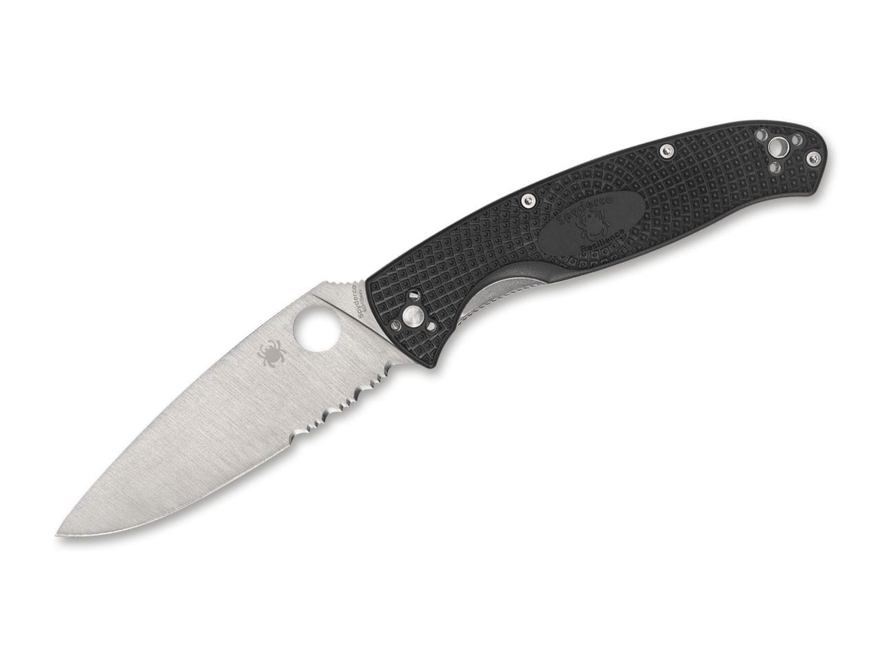 Resilience Lightweight Black Combination Spyderco