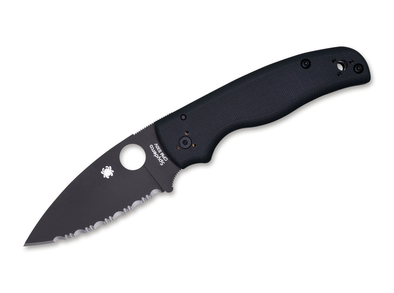 Spyderco Shaman All Black Serrated