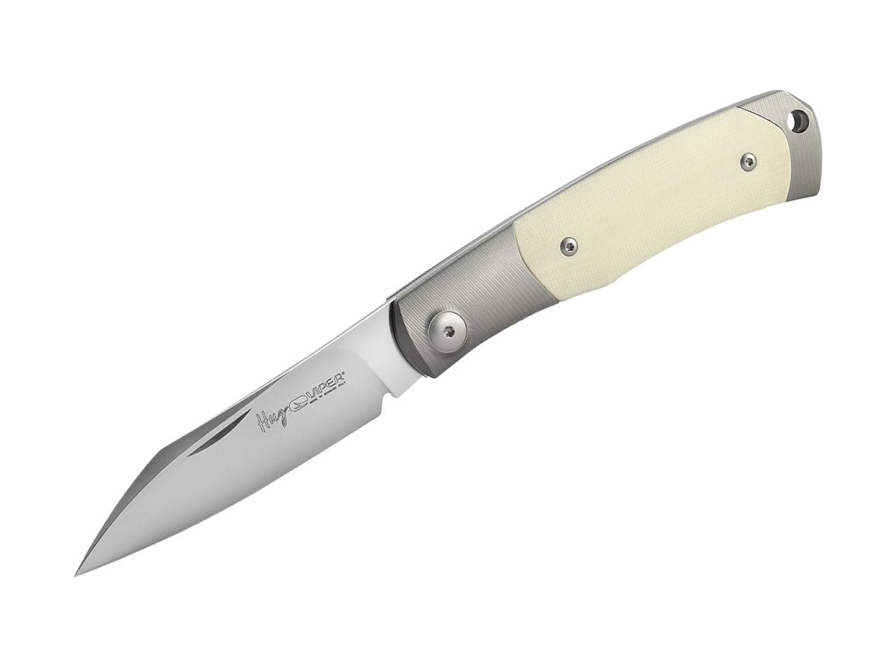 Viper Hug Titanium G10 Ivory Two Bolsters