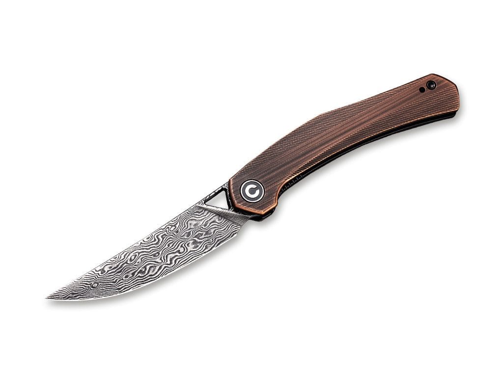 CIVIVI Lazar Damascus Brass
