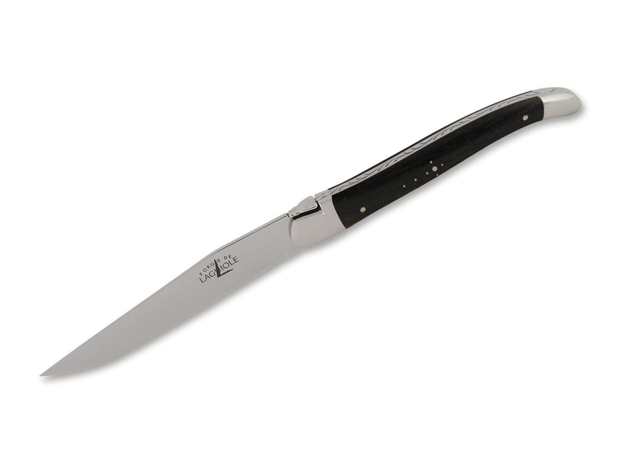 Forge de Laguiole Laguiole Table Knife Set 2 pcs Ebony