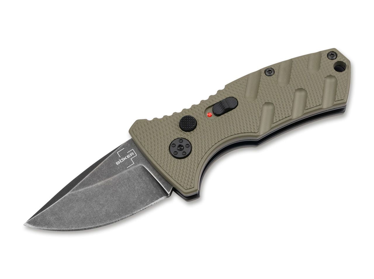Böker Plus BHQ Stubby Strike Droppoint OD Green