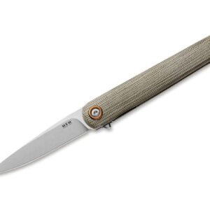 MKM Flame Light Drop Point Micarta Green