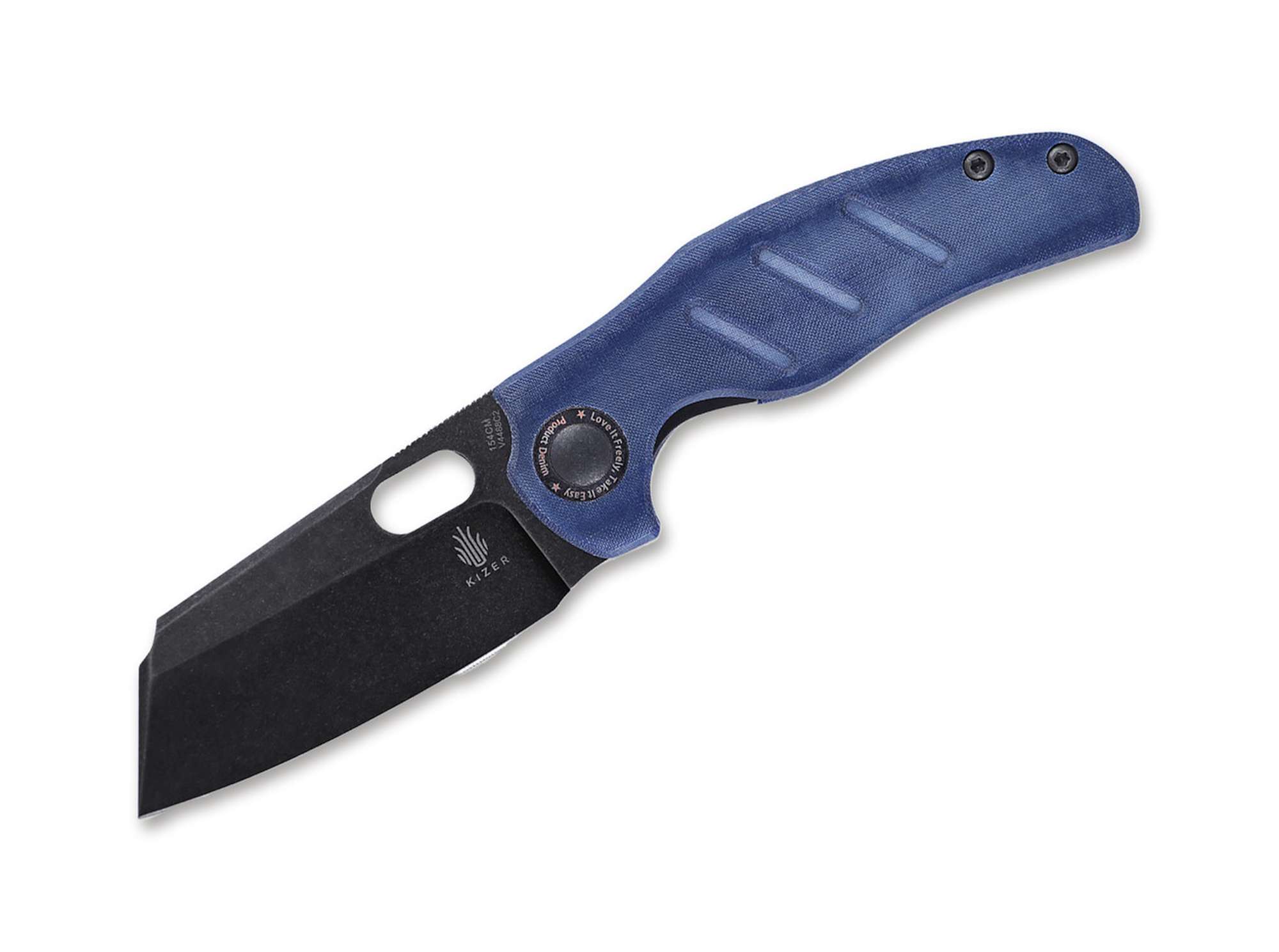 Kizer Full Size Sheepdog C01C Blue Denim Micarta