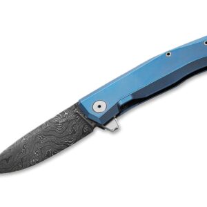 LionSteel Myoto Damascus Blue