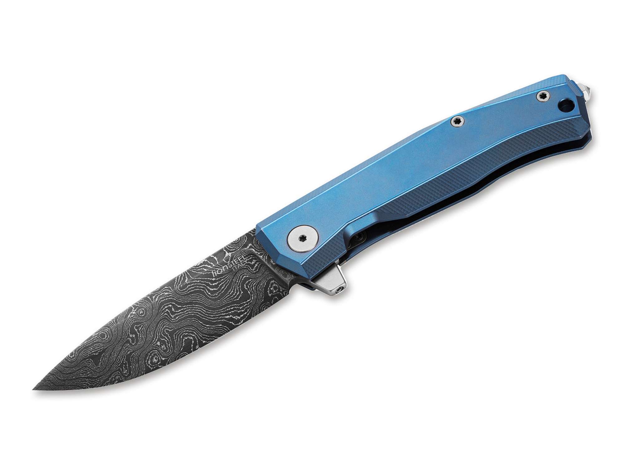 LionSteel Myoto Damascus Blue