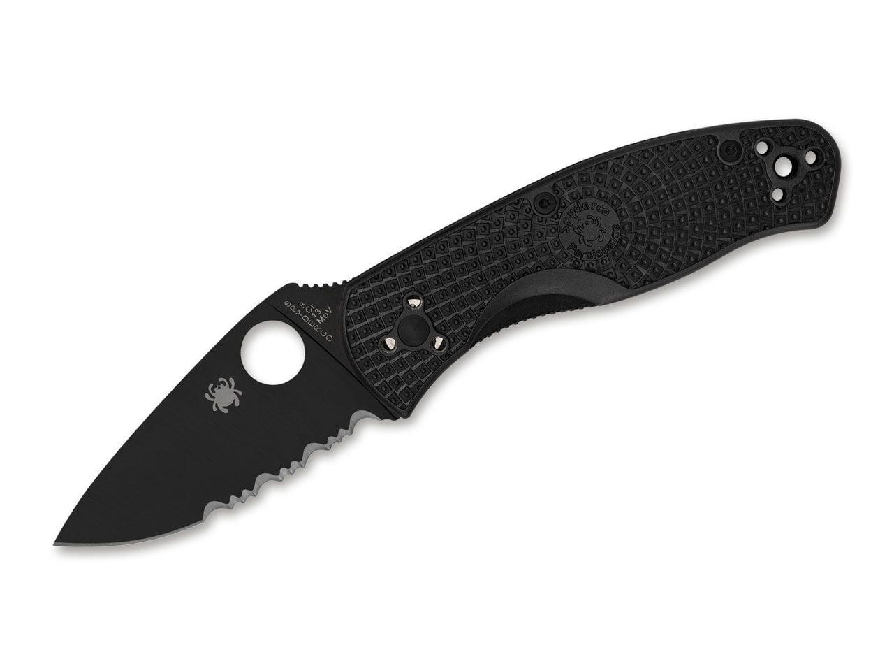 Spyderco Persistence Lightweight All Black CombinationEdge