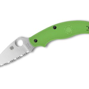 Spyderco UK Pen Knife Salt Green LC200N SpyderEdge