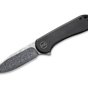 WE Knife Elementum Damascus Titanium Black
