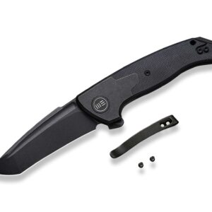 WE Knife Press Check Titanium G10 All Black Tanto