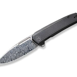 WE Knife Speedster Titanium Black Damascus
