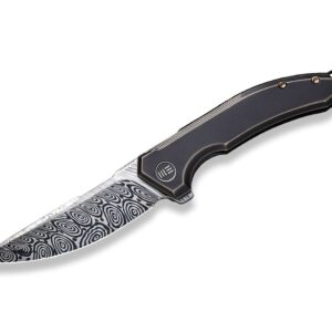 WE Knife Quixotic Titanium Bronze Damascus