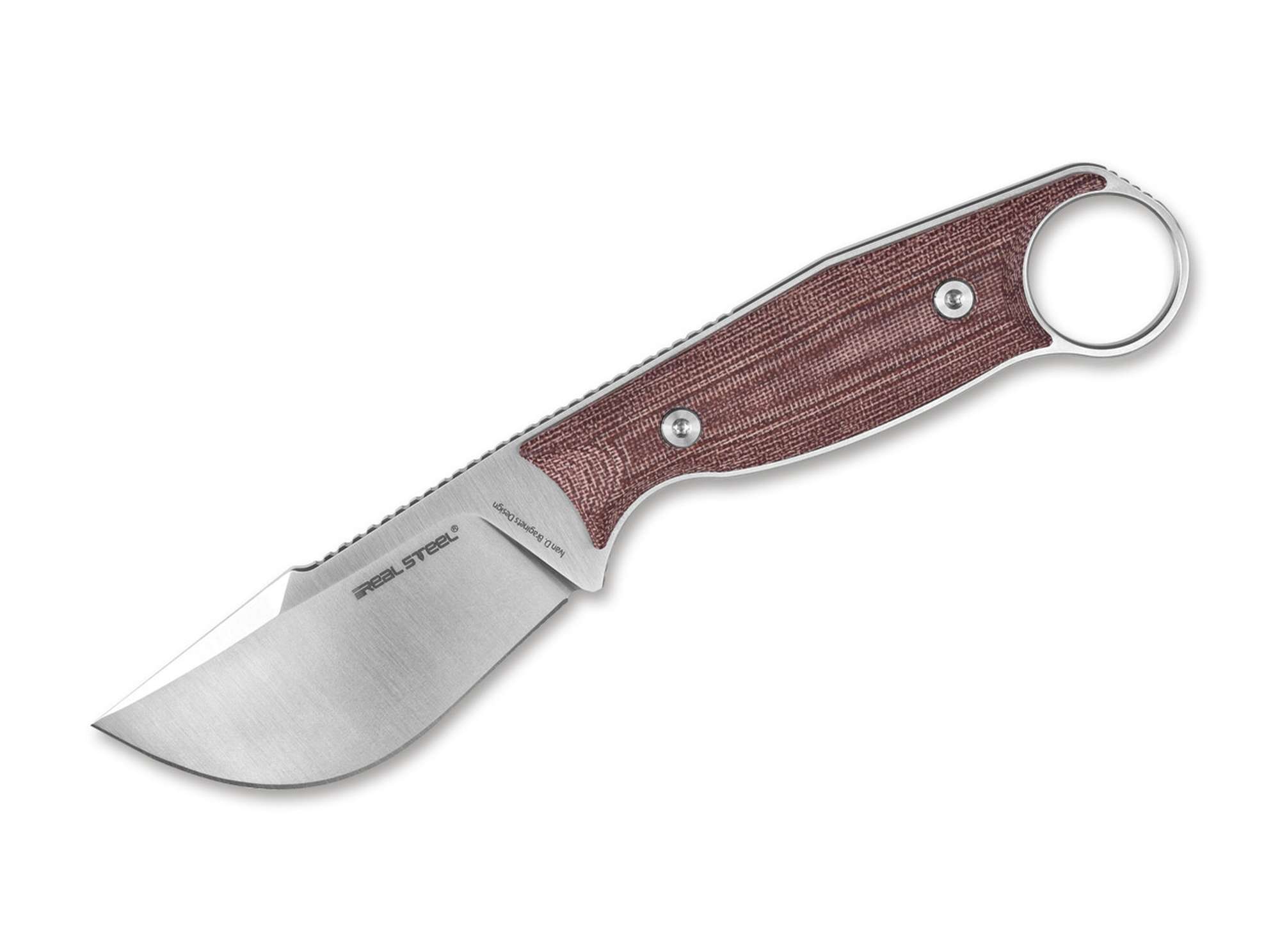 Real Steel Furrier Skinner Micarta Red