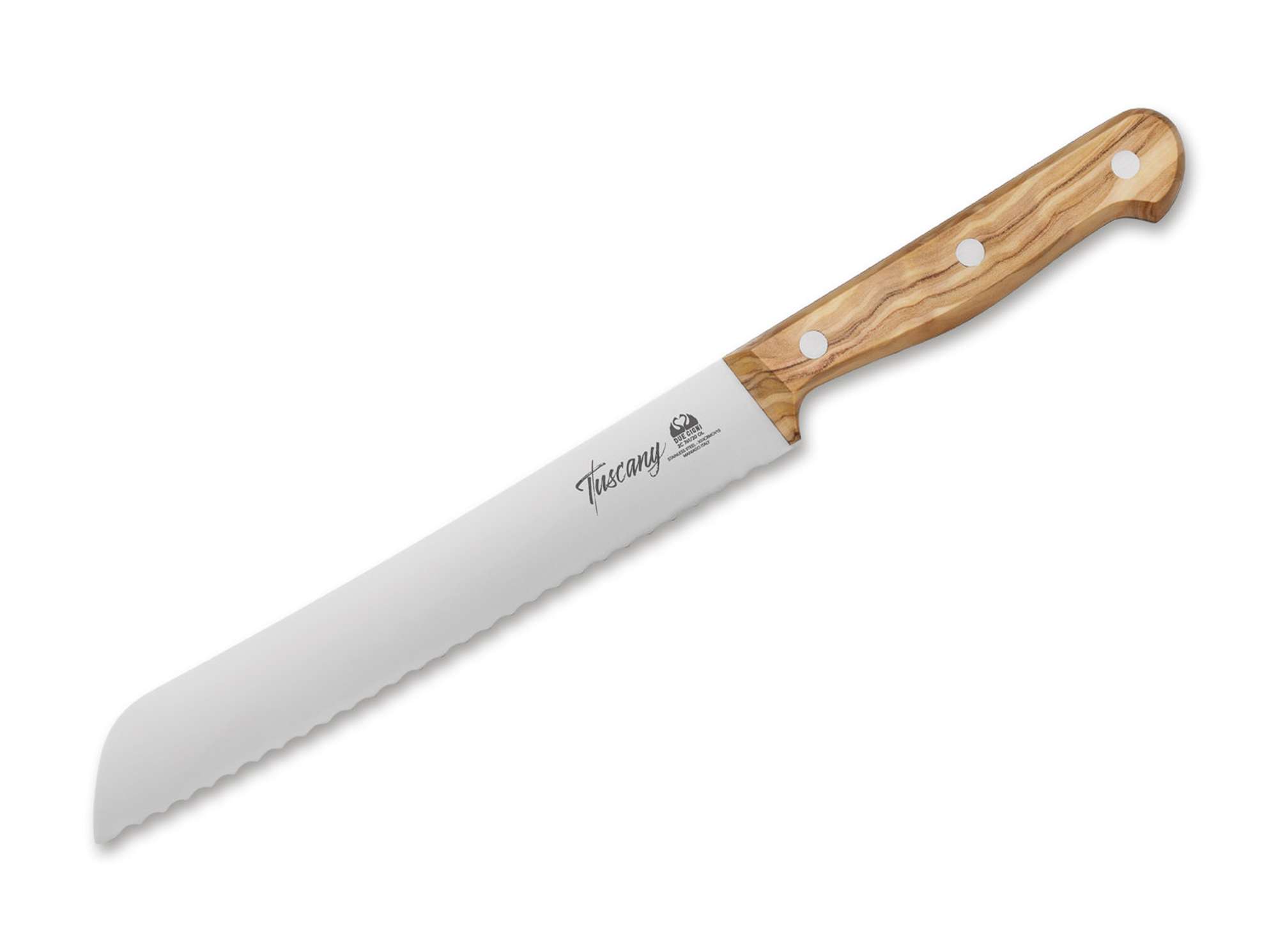 Due Cigni Tuscany Bread Knife Olive