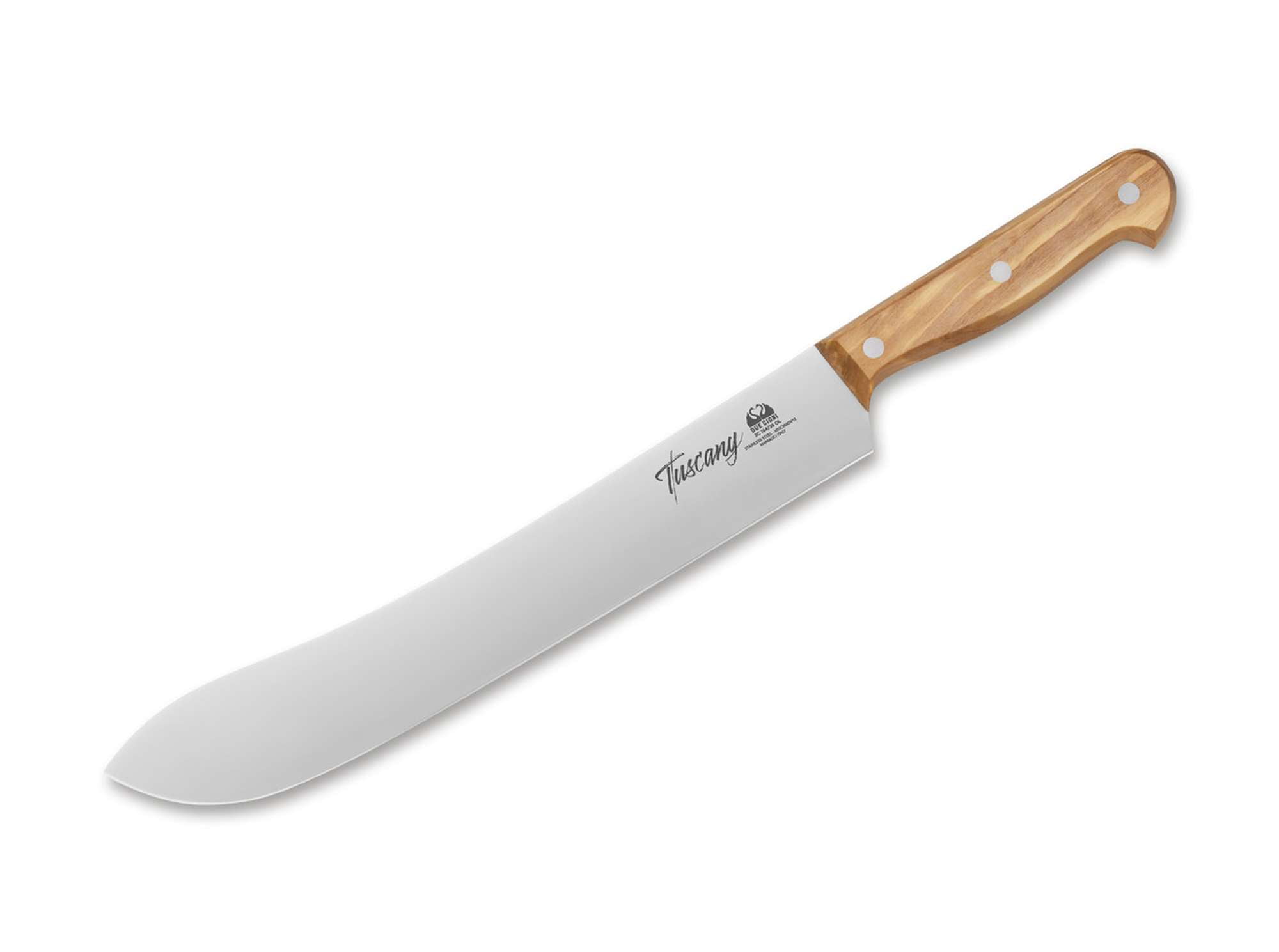 Due Cigni Tuscany Scimitarra Carving Knife Olive