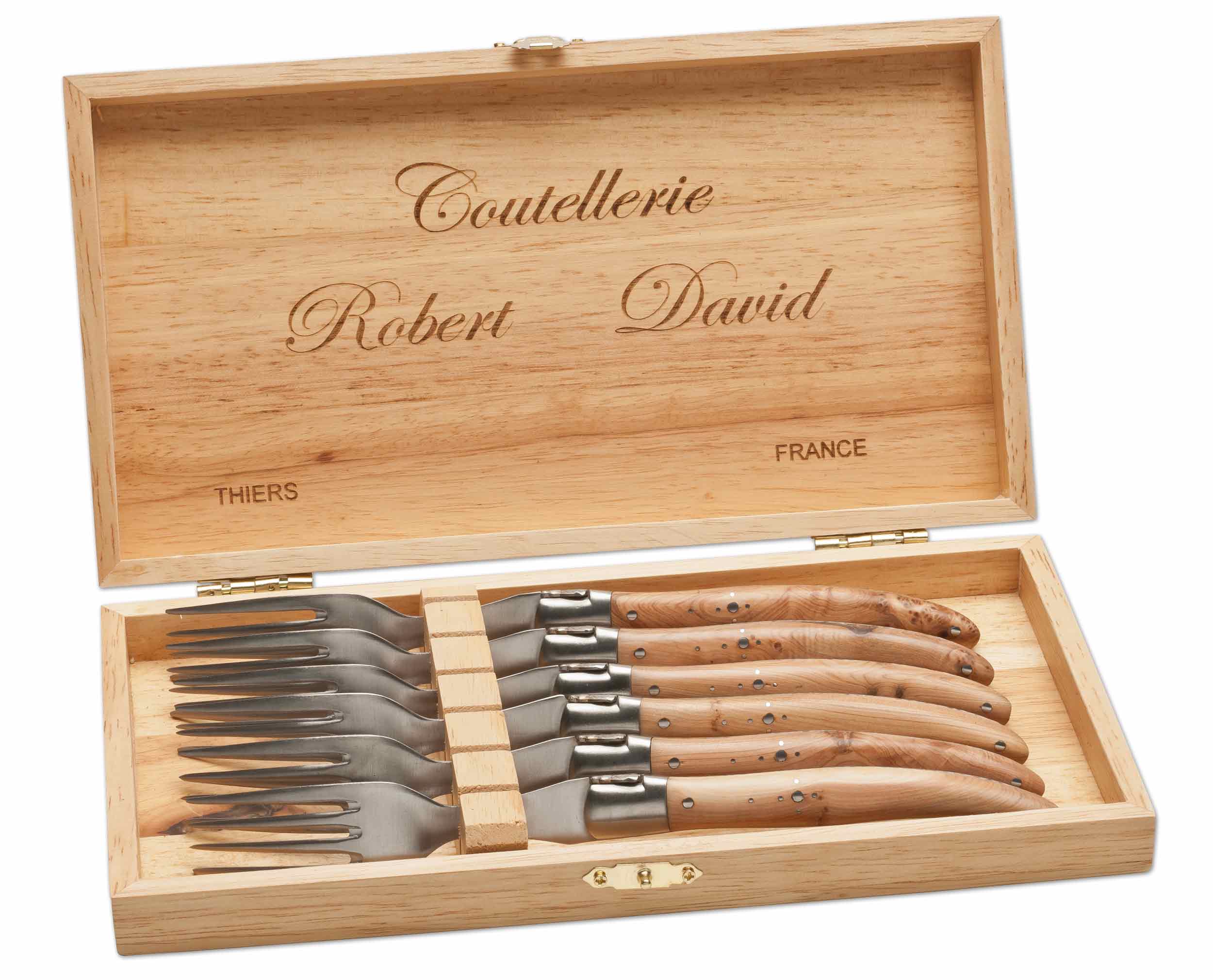 Robert David Juniper Steak Fork Set