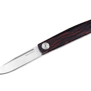Gslip Compact Damascus G10 Ocean Red Real Steel