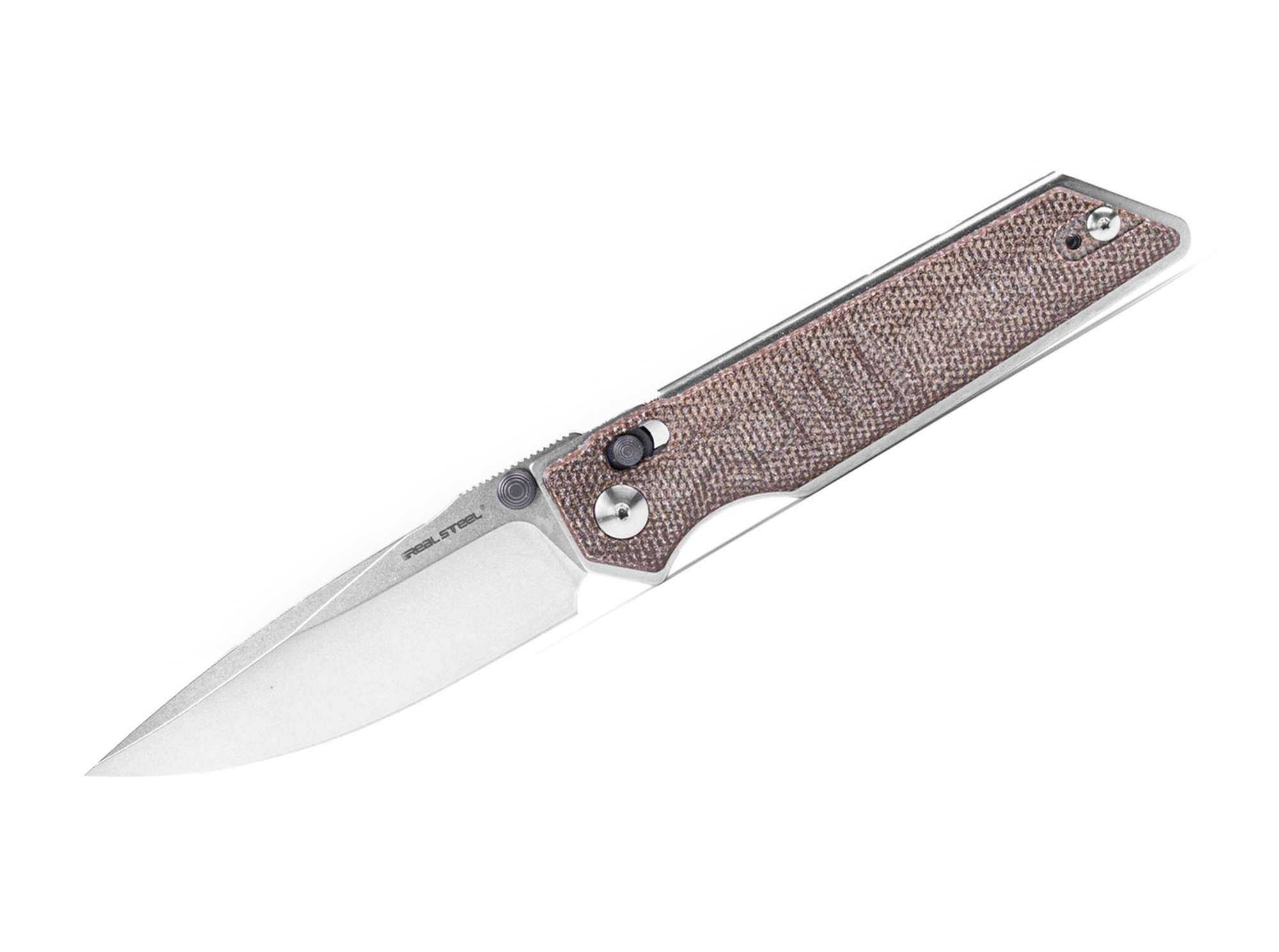 Sacra Micarta Natural Real Steel