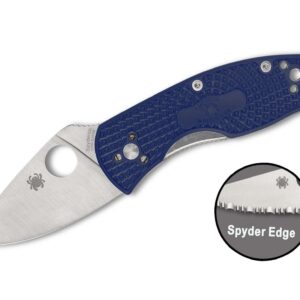 Ambitious Lightweight CPM-S35VN Blue SpyderEdge Spyderco