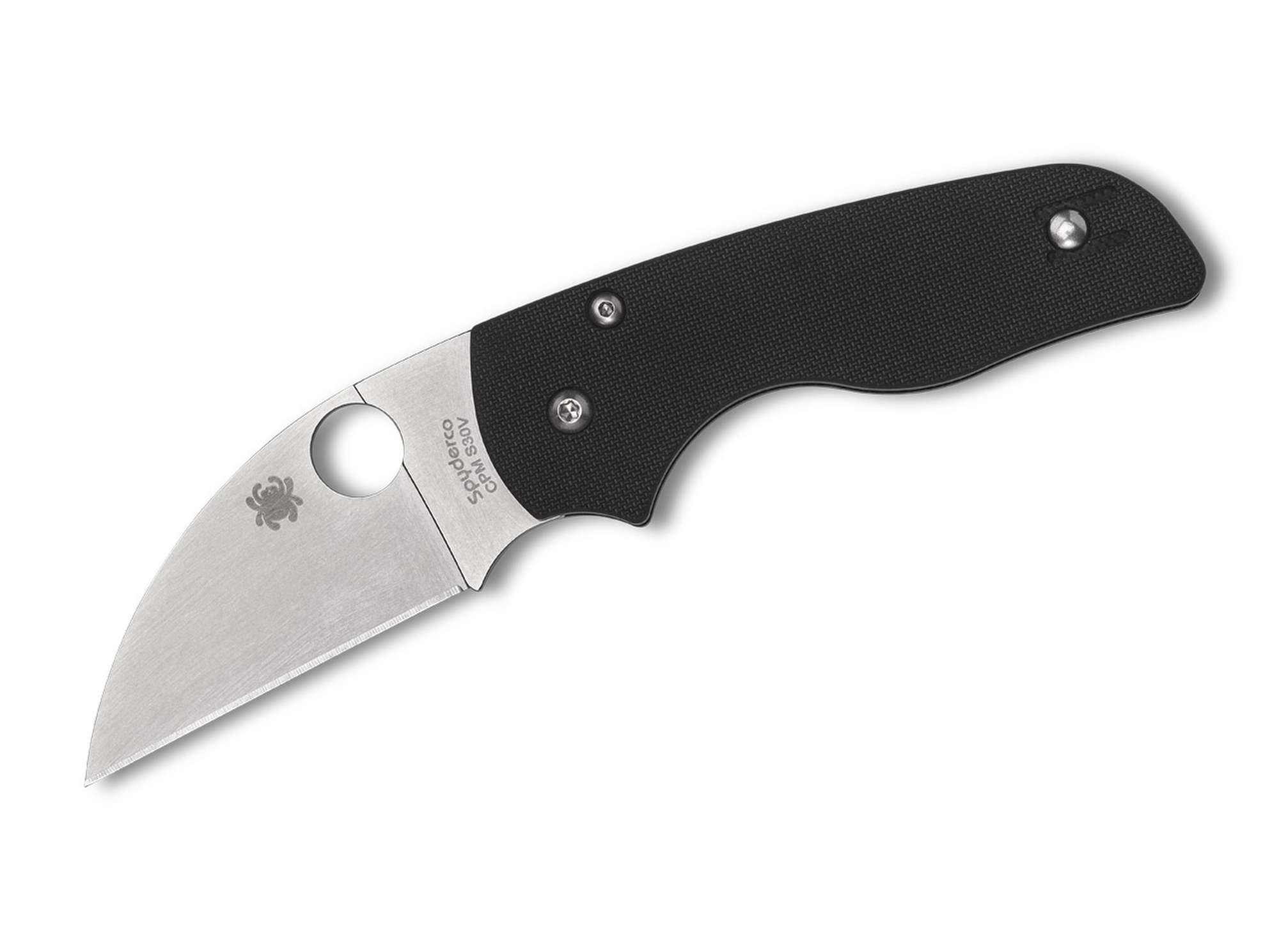 Lil' Native Wharncliffe G10 Black PlainEdge Spyderco